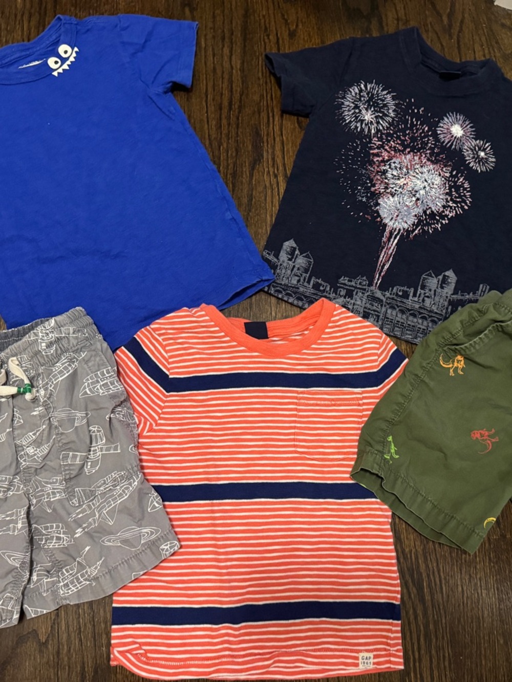 3T GAP Kids Toddler Boys Clothes Lot Bundle Shorts & Tee Shirts